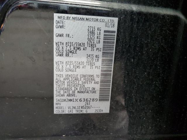 Photo 12 VIN: 5N1DR2MM1JC636289 - NISSAN PATHFINDER 