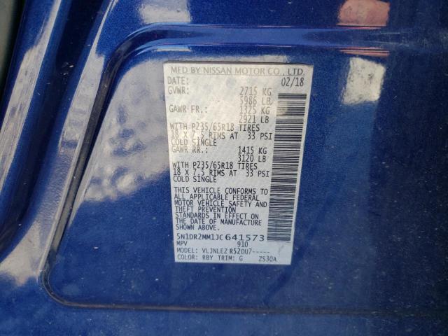 Photo 12 VIN: 5N1DR2MM1JC641573 - NISSAN PATHFINDER 