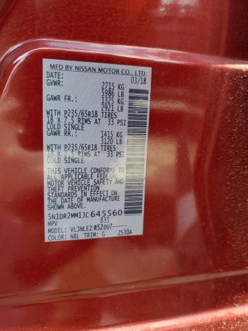 Photo 13 VIN: 5N1DR2MM1JC645560 - NISSAN PATHFINDER 