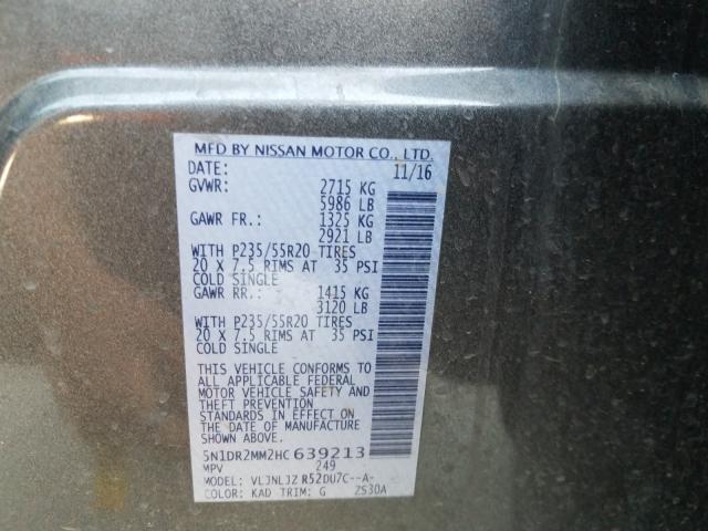 Photo 9 VIN: 5N1DR2MM2HC639213 - NISSAN PATHFINDER 