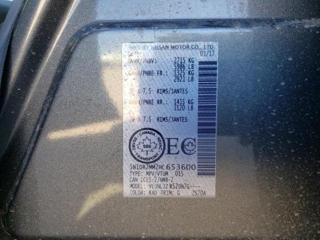 Photo 11 VIN: 5N1DR2MM2HC653600 - NISSAN PATHFINDER 