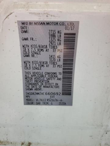 Photo 12 VIN: 5N1DR2MM2HC660692 - NISSAN PATHFINDER 