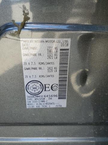 Photo 9 VIN: 5N1DR2MM4JC645696 - NISSAN PATHFINDER 