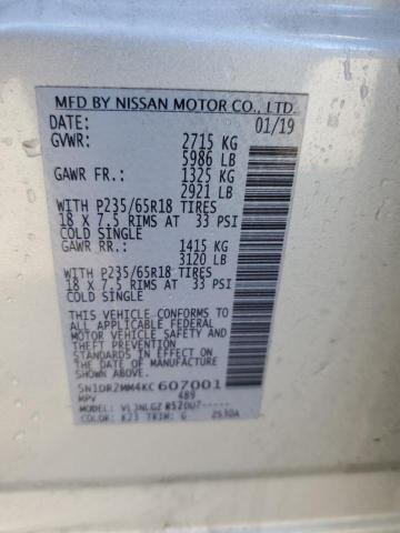 Photo 13 VIN: 5N1DR2MM4KC607001 - NISSAN PATHFINDER 