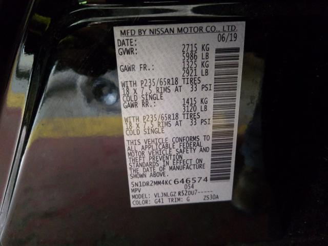 Photo 9 VIN: 5N1DR2MM4KC646574 - NISSAN PATHFINDER 