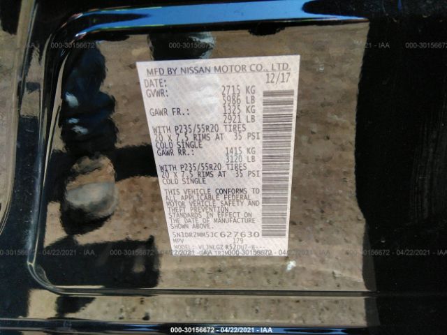 Photo 8 VIN: 5N1DR2MM5JC627630 - NISSAN PATHFINDER 