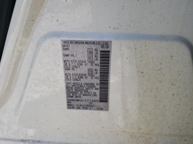 Photo 9 VIN: 5N1DR2MM5KC577409 - NISSAN PATHFINDER 