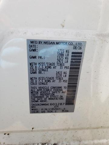 Photo 12 VIN: 5N1DR2MM6HC601287 - NISSAN PATHFINDER 