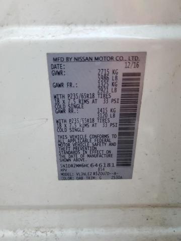 Photo 12 VIN: 5N1DR2MM6HC646181 - NISSAN PATHFINDER 