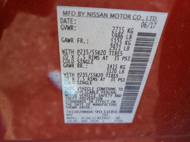 Photo 9 VIN: 5N1DR2MM6HC901086 - NISSAN PATHFINDER 