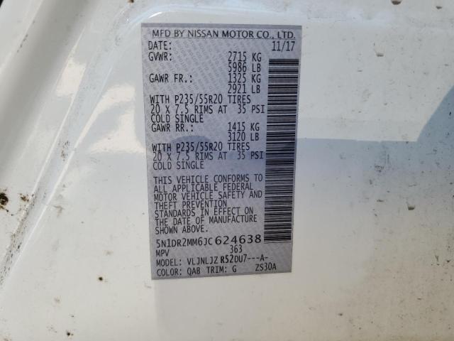 Photo 12 VIN: 5N1DR2MM6JC624638 - NISSAN PATHFINDER 