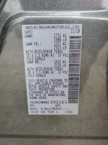 Photo 13 VIN: 5N1DR2MM6KC593165 - NISSAN PATHFINDER 