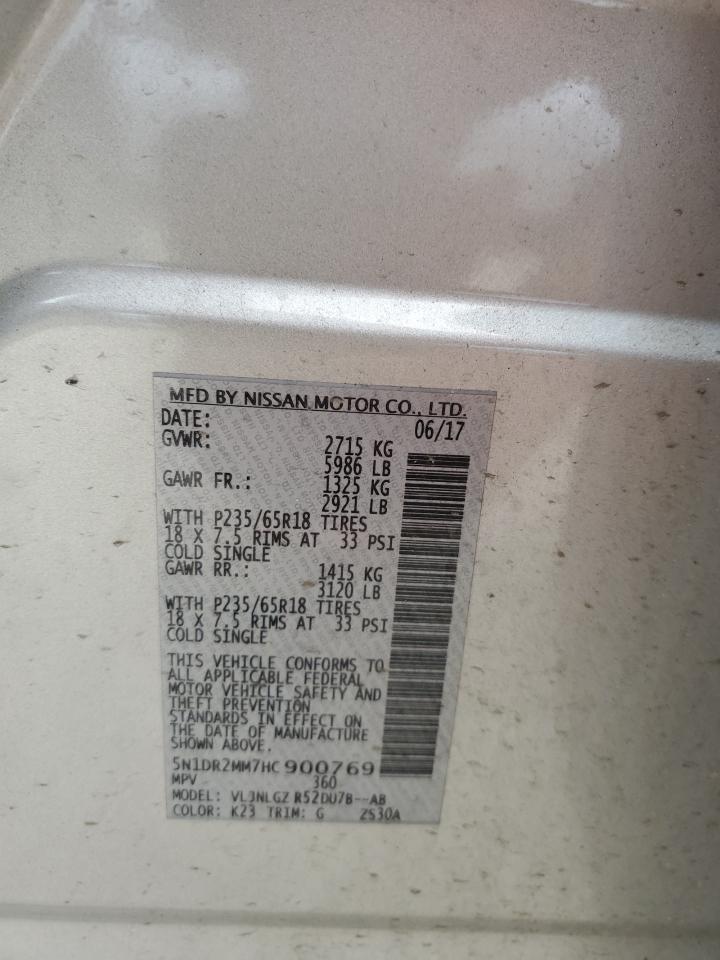 Photo 11 VIN: 5N1DR2MM7HC900769 - NISSAN PATHFINDER 