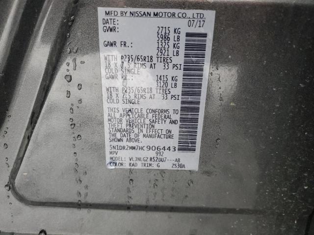 Photo 13 VIN: 5N1DR2MM7HC906443 - NISSAN PATHFINDER 