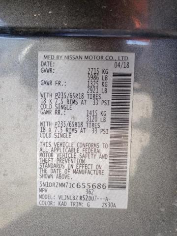 Photo 12 VIN: 5N1DR2MM7JC655686 - NISSAN PATHFINDER 