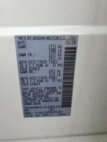 Photo 11 VIN: 5N1DR2MM7KC619420 - NISSAN PATHFINDER 