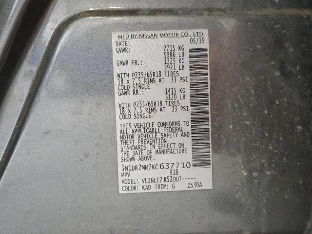 Photo 13 VIN: 5N1DR2MM7KC637710 - NISSAN PATHFINDER 