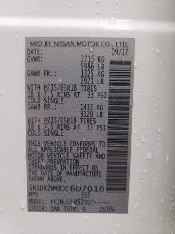 Photo 12 VIN: 5N1DR2MM8JC607016 - NISSAN PATHFINDER 