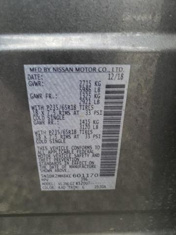 Photo 11 VIN: 5N1DR2MM8KC601170 - NISSAN PATHFINDER 