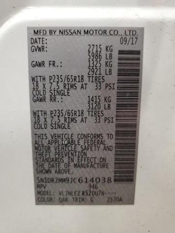 Photo 12 VIN: 5N1DR2MM9JC614038 - NISSAN PATHFINDER 