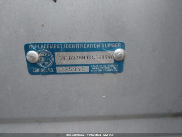 Photo 8 VIN: 5N1DR2MM9KC588946 - NISSAN PATHFINDER 