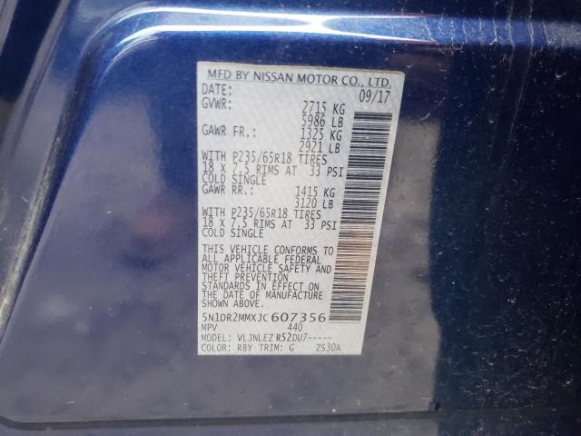 Photo 13 VIN: 5N1DR2MMXJC607356 - NISSAN PATHFINDER 