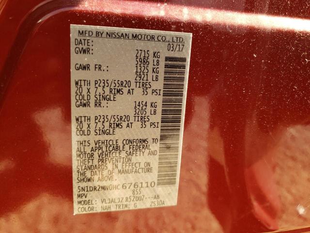 Photo 9 VIN: 5N1DR2MN0HC676110 - NISSAN PATHFINDER 