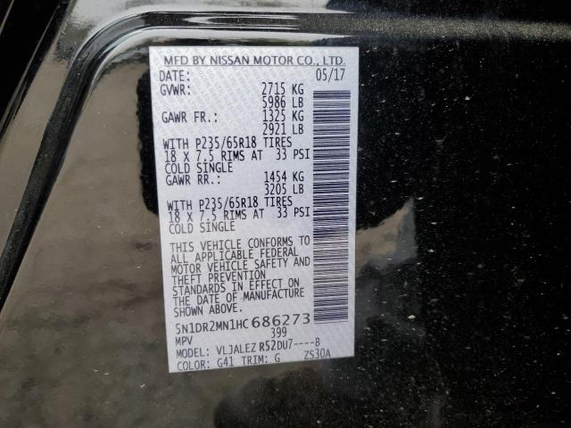 Photo 12 VIN: 5N1DR2MN1HC686273 - NISSAN PATHFINDER 