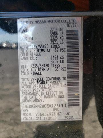 Photo 9 VIN: 5N1DR2MN2HC902941 - NISSAN PATHFINDER 