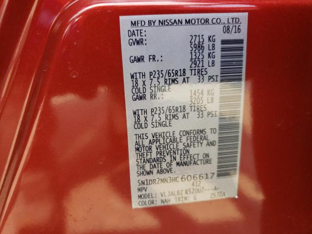 Photo 12 VIN: 5N1DR2MN3HC606617 - NISSAN PATHFINDER 