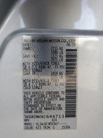 Photo 12 VIN: 5N1DR2MN3KC644713 - NISSAN PATHFINDER 