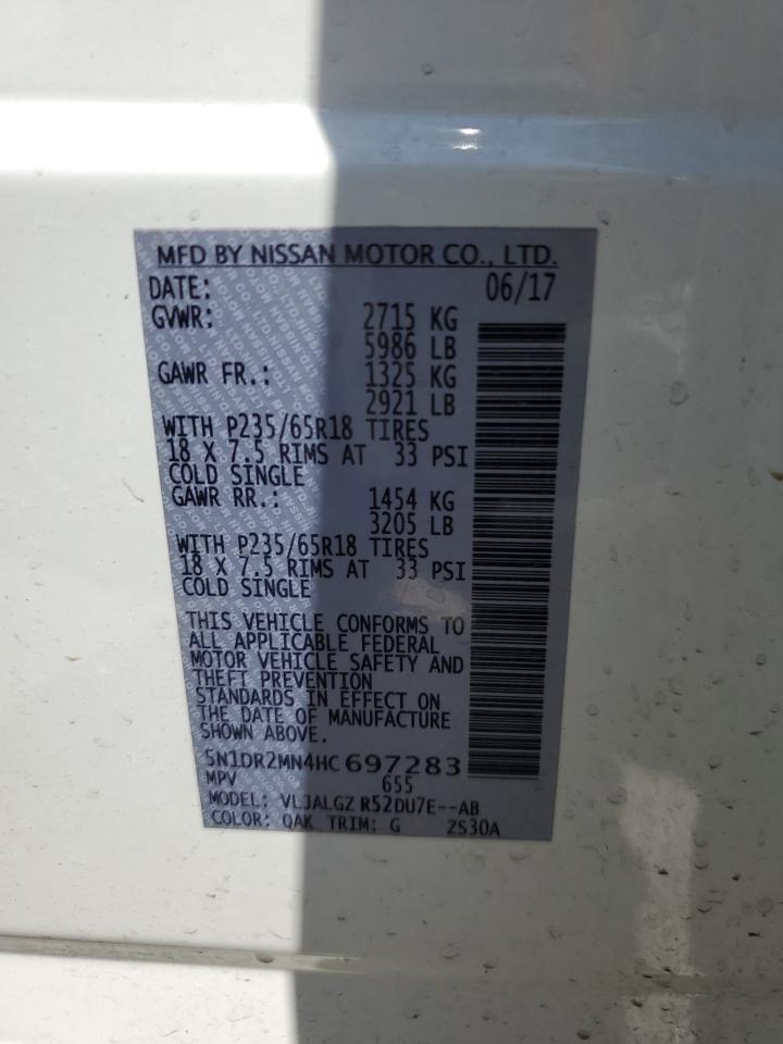 Photo 12 VIN: 5N1DR2MN4HC697283 - NISSAN PATHFINDER 