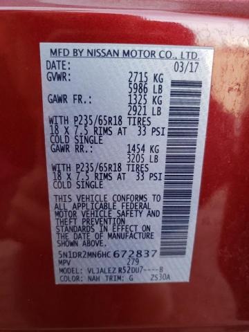 Photo 13 VIN: 5N1DR2MN6HC672837 - NISSAN PATHFINDER 