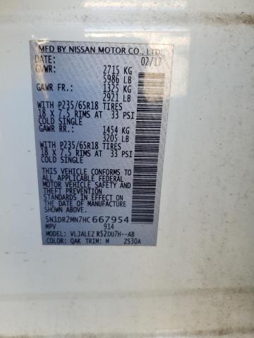 Photo 13 VIN: 5N1DR2MN7HC667954 - NISSAN PATHFINDER 