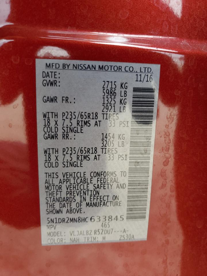 Photo 13 VIN: 5N1DR2MN8HC633845 - NISSAN PATHFINDER 