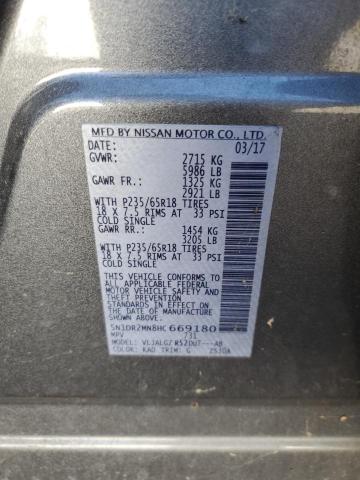 Photo 12 VIN: 5N1DR2MN8HC669180 - NISSAN PATHFINDER 