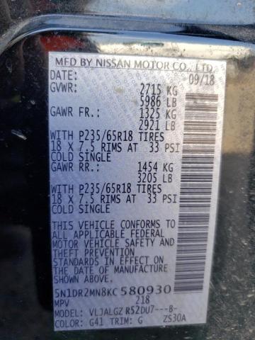 Photo 12 VIN: 5N1DR2MN8KC580930 - NISSAN PATHFINDER 