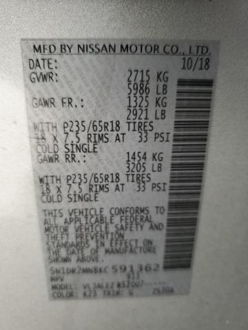 Photo 12 VIN: 5N1DR2MN8KC591362 - NISSAN PATHFINDER 