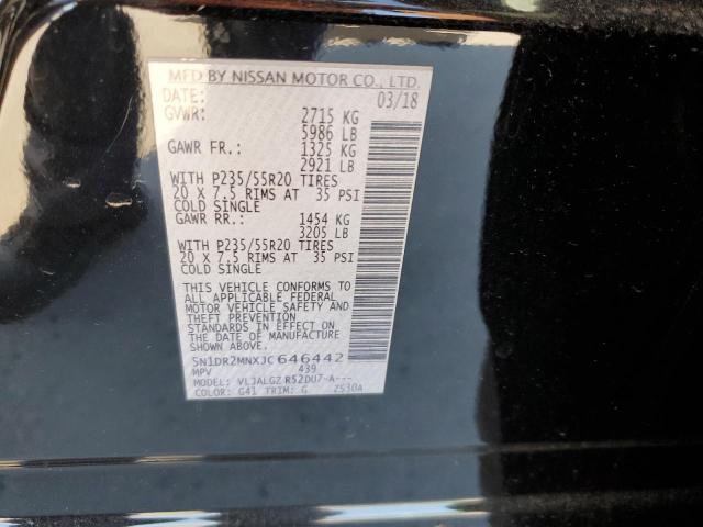 Photo 12 VIN: 5N1DR2MNXJC646442 - NISSAN PATHFINDER 