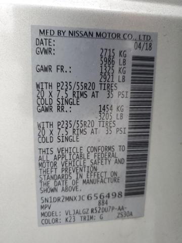 Photo 13 VIN: 5N1DR2MNXJC656498 - NISSAN PATHFINDER 