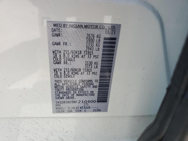 Photo 12 VIN: 5N1DR3AC0RC210400 - NISSAN PATHFINDER 