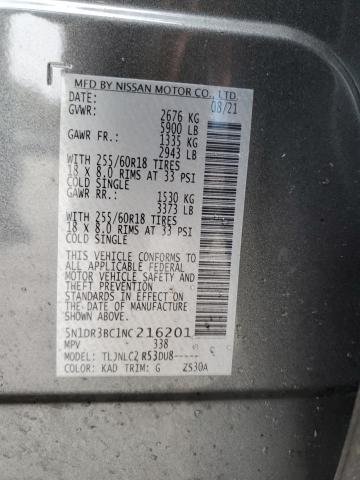 Photo 12 VIN: 5N1DR3BC1NC216201 - NISSAN PATHFINDER 