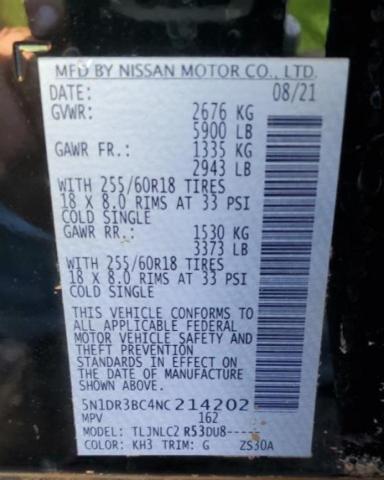 Photo 12 VIN: 5N1DR3BC4NC214202 - NISSAN PATHFINDER 