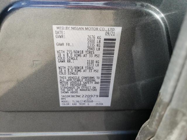 Photo 13 VIN: 5N1DR3BC9NC220979 - NISSAN PATHFINDER 