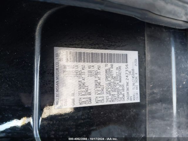 Photo 8 VIN: 5N1DR3BC9NC247356 - NISSAN PATHFINDER 