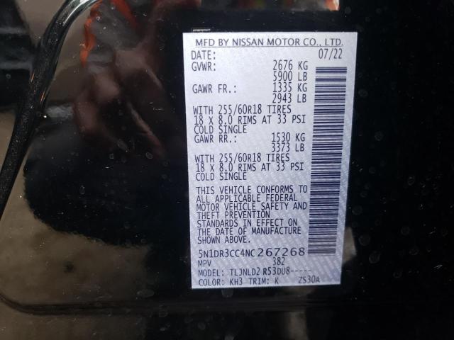 Photo 11 VIN: 5N1DR3CC4NC267268 - NISSAN PATHFINDER 