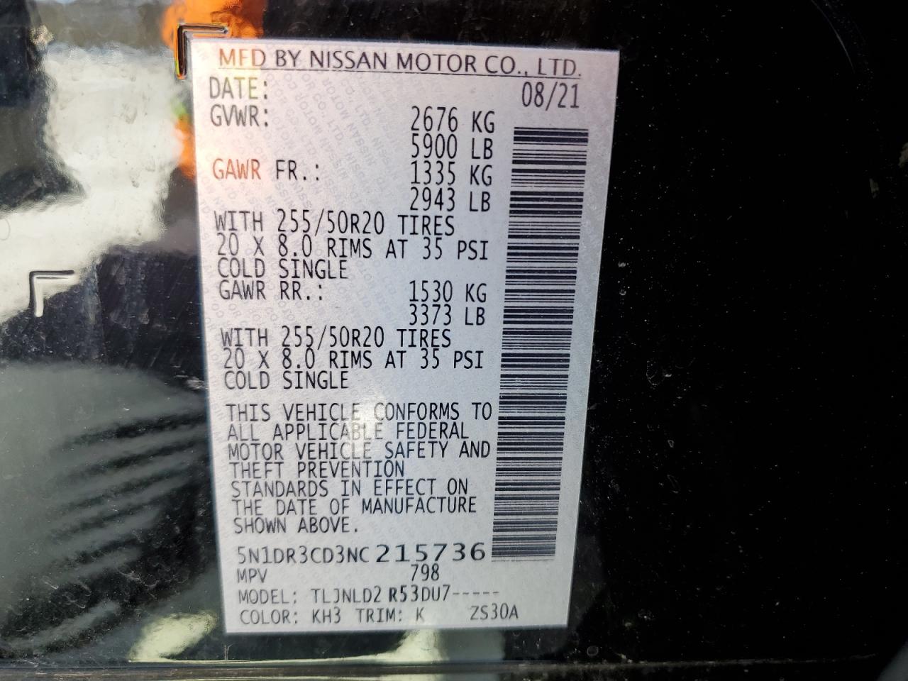 Photo 13 VIN: 5N1DR3CD3NC215736 - NISSAN PATHFINDER 