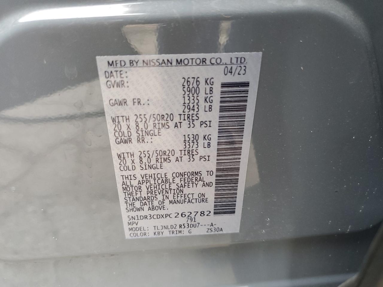 Photo 13 VIN: 5N1DR3CDXPC262782 - NISSAN PATHFINDER 