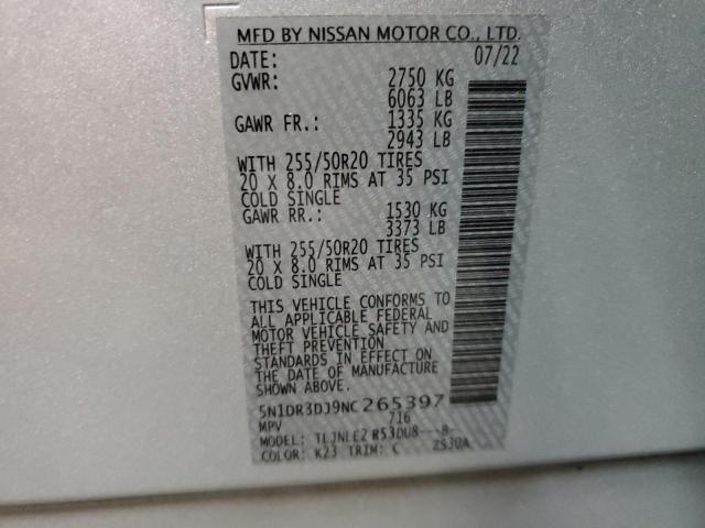 Photo 12 VIN: 5N1DR3DJ9NC265397 - NISSAN PATHFINDER 