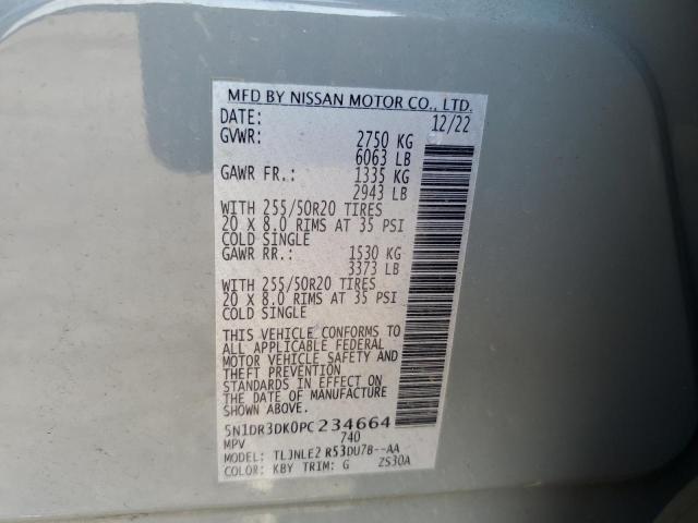 Photo 12 VIN: 5N1DR3DK0PC234664 - NISSAN PATHFINDER 